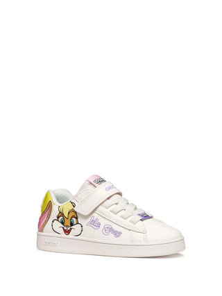 SNEAKERS RAGAZZA - GEOX BIANCO-GIALLO - J65LRH 05411 2