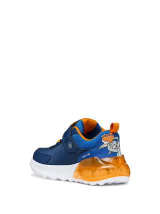 SNEAKERS RAGAZZO - GEOX NAVY-ARANCIO - J65LYA 011CE 3