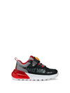 SNEAKERS RAGAZZO - GEOX NERO-ROSSO - J65LYA 011CE 1