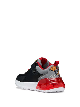 SNEAKERS RAGAZZO - GEOX NERO-ROSSO - J65LYA 011CE 3