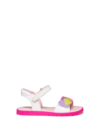 SANDALO RAGAZZA - GEOX BIANCO-MULTI - J65P1D 000BC