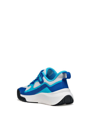 SNEAKERS RAGAZZO - GEOX BIANCO-AZZURO - J65P7F 01454 3