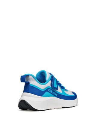 SNEAKERS RAGAZZO - GEOX BIANCO-AZZURO - J65P7F 01454 4
