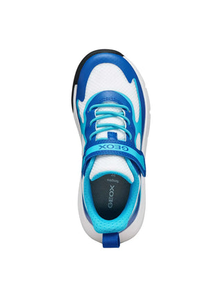 SNEAKERS RAGAZZO - GEOX BIANCO-AZZURO - J65P7F 01454 5