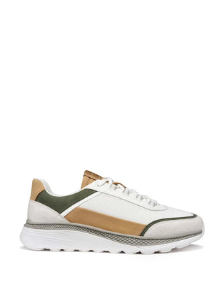 SNEAKERS UOMO - GEOX BIANCO-VERDE - U65HUC 014EK