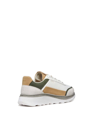 SNEAKERS UOMO - GEOX BIANCO-VERDE - U65HUC 014EK 4
