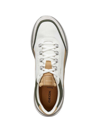 SNEAKERS UOMO - GEOX BIANCO-VERDE - U65HUC 014EK 5