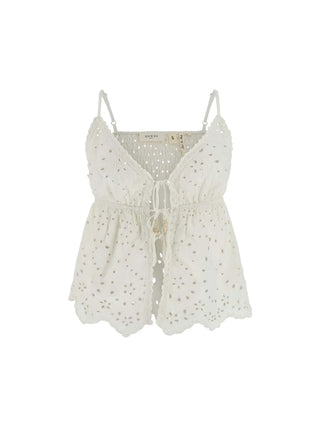 TOP DONNA - GUESS UNDERWEAR CREMA - E6GH04 WP320