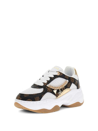 SNEAKERS DONNA - GUESS BIANCO-MARRONE - FLPHAR FAL12 2
