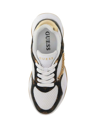 SNEAKERS DONNA - GUESS BIANCO-MARRONE - FLPHAR FAL12 4