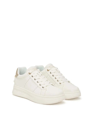 SNEAKERS DONNA - GUESS BIANCO-ORO - FLPWES ELE12 2