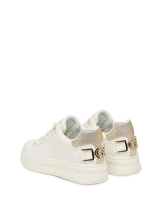 SNEAKERS DONNA - GUESS BIANCO-ORO - FLPWES ELE12 3