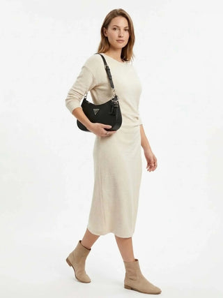 BORSA A SPALLA DONNA - GUESS NERO - HWZG96 72180 4