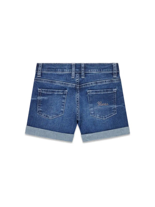 SHORT RAGAZZA - GUESS KIDS BLU - J6GD29 D4CA0 2