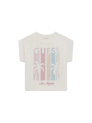 T-SHIRT RAGAZZA - GUESS KIDS BIANCO - J6GI20 K6YW4
