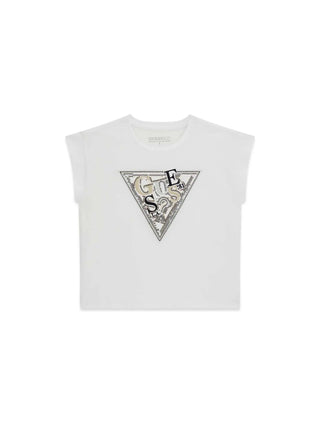T-SHIRT RAGAZZA - GUESS KIDS BIANCO - J6RI04 K6YW4