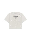 T-SHIRT RAGAZZA - GUESS KIDS BIANCO - J6RI12 J1314 1