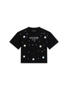 T-SHIRT RAGAZZA - GUESS KIDS NERO - J6RI12 J1314 1