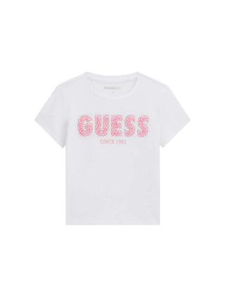 T-SHIRT RAGAZZA - GUESS KIDS BIANCO - J6RI24 K6YW4