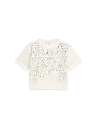 T-SHIRT RAGAZZA - GUESS KIDS BIANCO - J6RI37 K6YW4