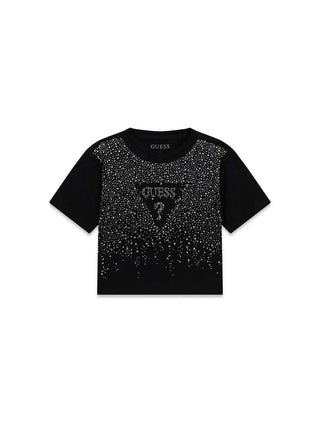 T-SHIRT RAGAZZA - GUESS KIDS NERO - J6RI37 K6YW4