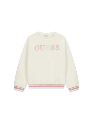 FELPA RAGAZZA - GUESS KIDS CREMA - J6RQ01 KAD74