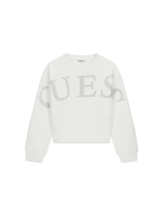 FELPA RAGAZZA - GUESS KIDS BIANCO - J6RQ10 KAD74