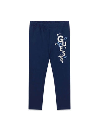 LEGGINGS BAMBINA - GUESS KIDS BLU - K6RB04 J1314