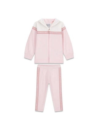 TUTA BAMBINA - GUESS KIDS BIANCO-ROSA - K6RG00 KA6R4