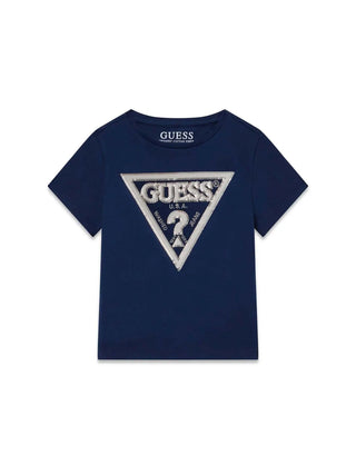 T-SHIRT BAMBINA - GUESS KIDS BLU - K6RI10 K6YW4