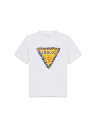 T-SHIRT RAGAZZO - GUESS KIDS BIANCO - L6GI00 K8HM4