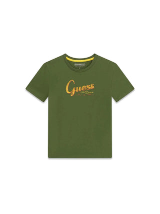 T-SHIRT RAGAZZO - GUESS KIDS VERDE - L6GI01 K8HM4