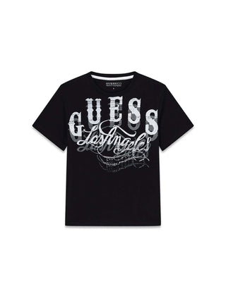 T-SHIRT RAGAZZO - GUESS KIDS NERO - L6GI13 K8HM4