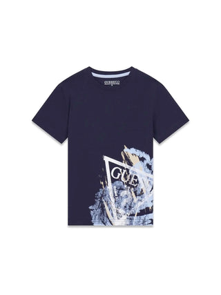 T-SHIRT RAGAZZO - GUESS KIDS BLU - L6RI14 K8HM4