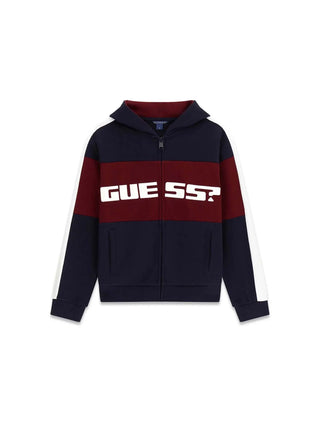 FELPA RAGAZZO - GUESS KIDS BLU - L6RQ04 KA6R4