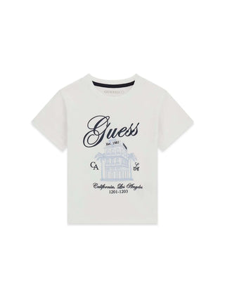 T-SHIRT BAMBINO - GUESS KIDS BIANCO - N6GI00 K8HM4