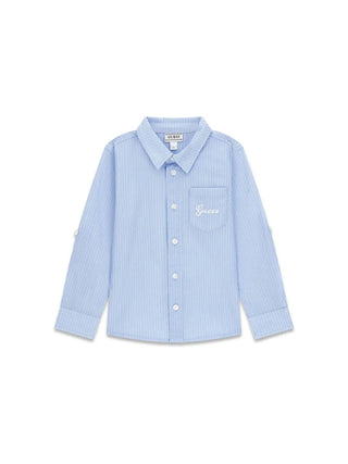CAMICIA BAMBINO - GUESS KIDS AZZURRO - N6RH02 WE5W0