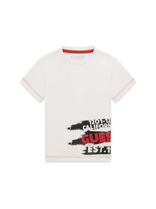 T-SHIRT BAMBINO - GUESS KIDS BIANCO - N6RI02 K8HM4