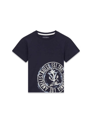 T-SHIRT BAMBINO - GUESS KIDS BLU - N6RI10 K8HM4