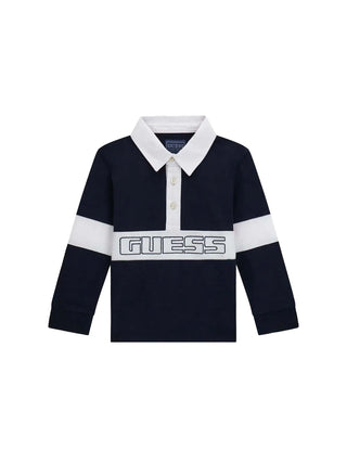 POLO BAMBINO - GUESS KIDS BLU - N6RP00 KCNQ4
