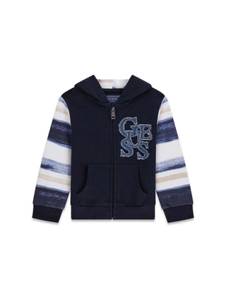 FELPA BAMBINO - GUESS KIDS BLU - N6RQ05 KA6R4