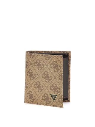 PORTAFOGLIO UOMO - GUESS BEIGE-MARRONE - SMVELE LEA22