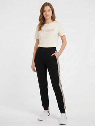 PANTALONE TUTA DONNA - GUESS ATHLEISURE NERO - V2YB15 KB3P2 2