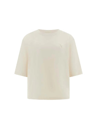 T-SHIRT DONNA - GUESS ATHLEISURE BIANCO SPORCO - V4BI21 I3Z14