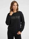 FELPA DONNA - GUESS ATHLEISURE NERO - V4BQ15 K7UW2 3