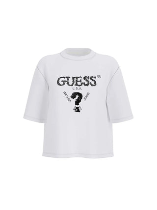 T-SHIRT DONNA - GUESS ATHLEISURE BIANCO - V4YI06 I3Z14