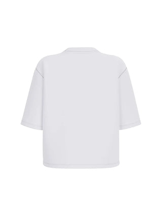 T-SHIRT DONNA - GUESS ATHLEISURE BIANCO - V4YI06 I3Z14 2