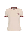 T-SHIRT DONNA - GUESS ATHLEISURE BIANCO - V6GI05 K2966 1