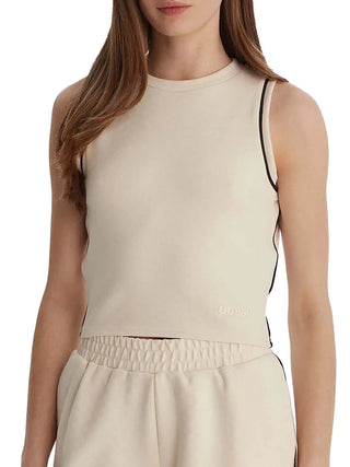 TOP DONNA - GUESS ATHLEISURE BIANCO - V6GP17 K3215