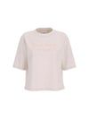 T-SHIRT DONNA - GUESS ATHLEISURE CREMA - V6RI09 I3Z14 1